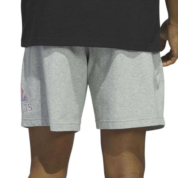 ADIDAS Men's 7" Essentials Americana Jersey Shorts Grey Heather-l men’s short - Picture 4 of 7